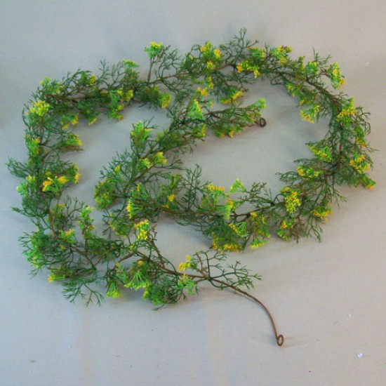 Artificial Elderflowers Garland Yellow 180cm Artificial Flowers